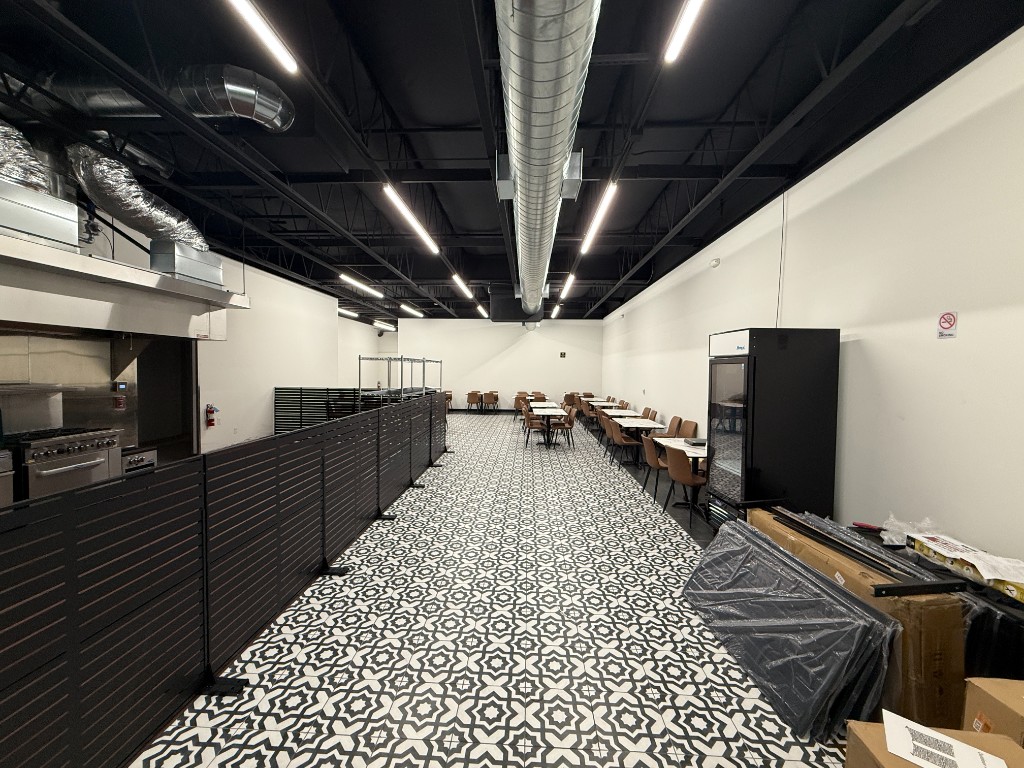 San Jose dining room and kitchen partition during construction